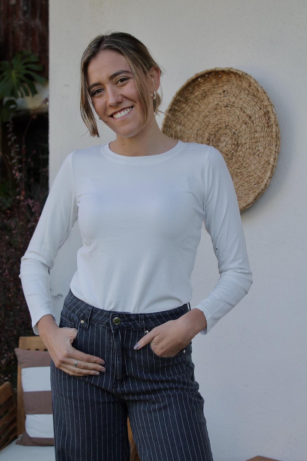 Polera manga larga algodón