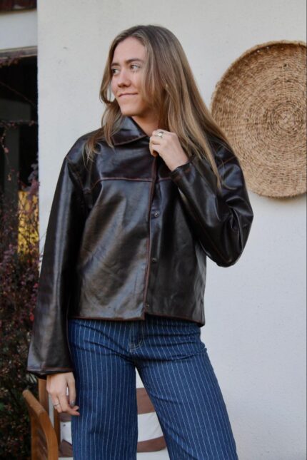 Chaqueta eco cuero