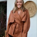 Chaqueta gamuza trench