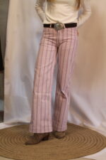 Pantalón Rayado Rosado Con Blanco - Imagen 2