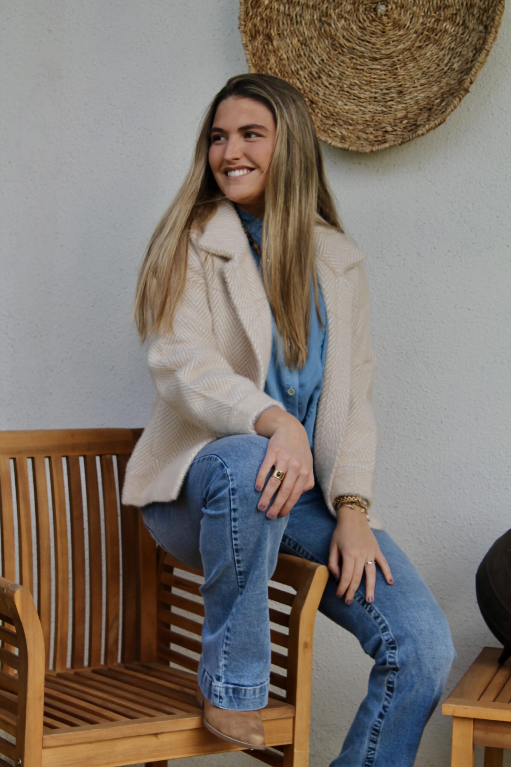 IMG_2349 Chaqueta Lana Rayada - Imagen 1