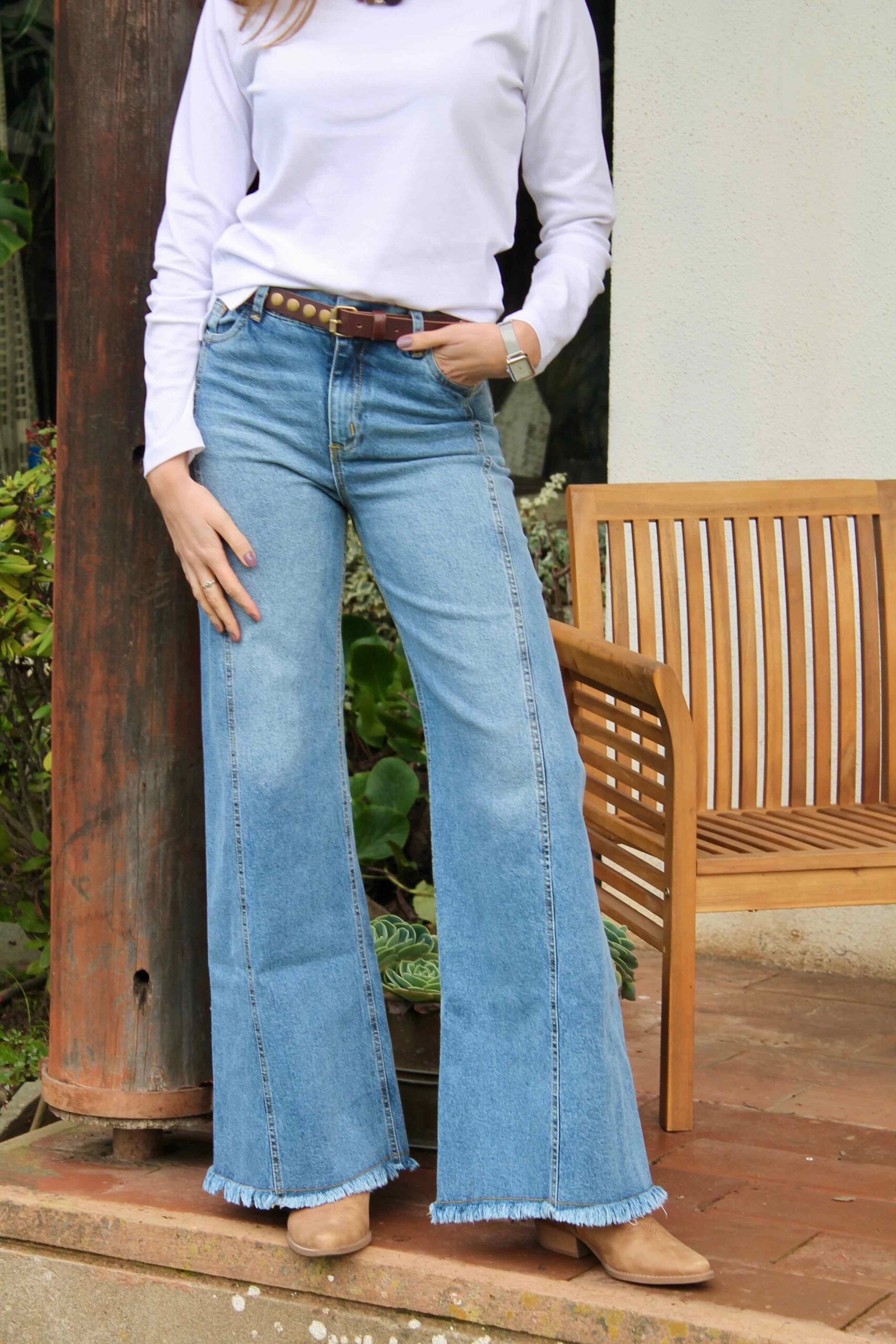 IMG_2473 Pantalon Palazzo Jeans - Image 1