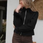 Chaqueta cuello peludo