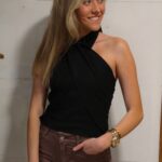 Top elástico julia negro