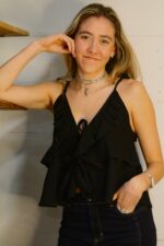 Top negro jacinta vuelos