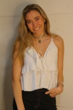 Top blanco jacinta vuelos - Imagen 3