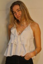 Top blanco jacinta vuelos - Imagen 4