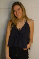 Top azul marino jacinta vuelos