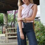 Barrel jeans rayas
